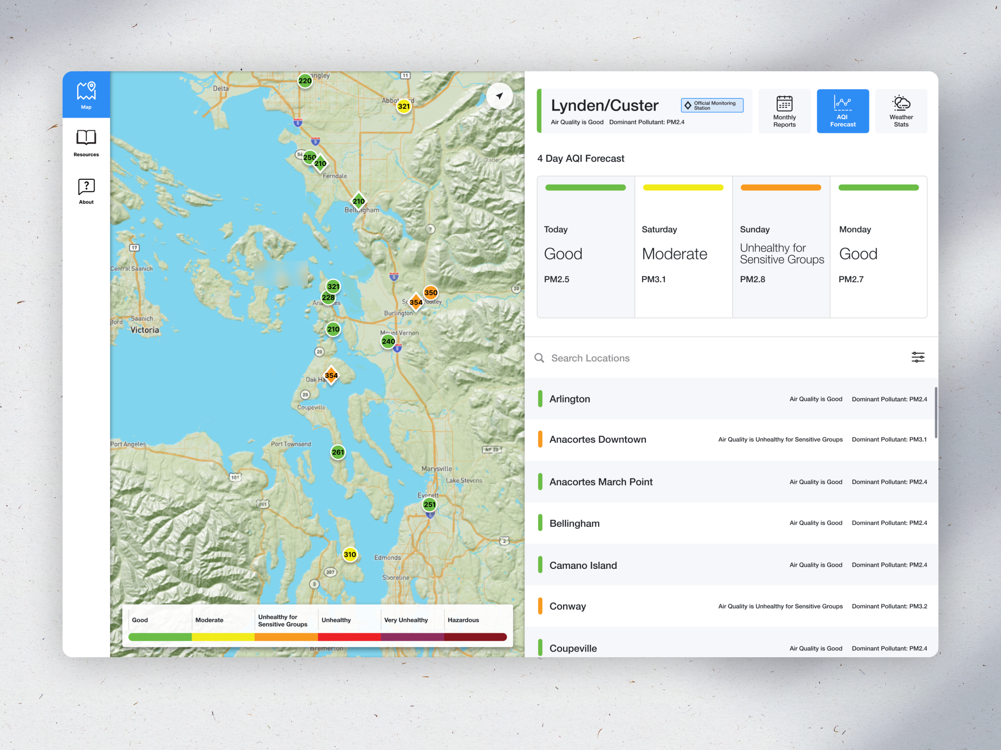 Northwest Clean Air Act Monitoring Site