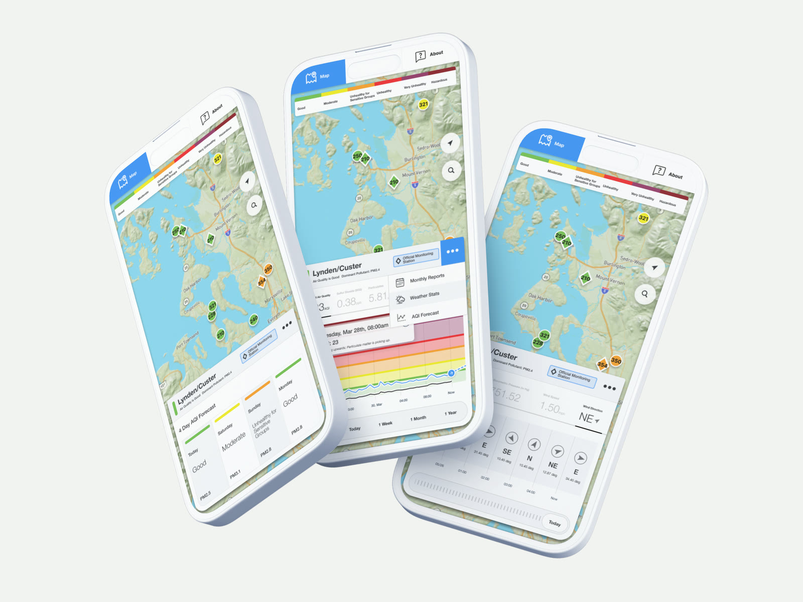 Northwest Clean Air Act Monitoring Site — Product Design & Data Viz